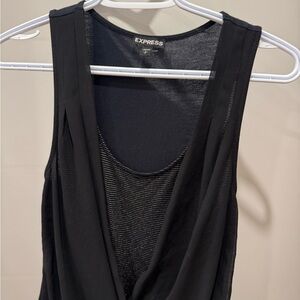 Vintage express Black Sleeveless Top
